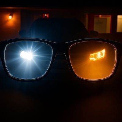 Headlight Glasses with Polarized LED GlareCut Technology™ (Fit Over Glasses)
